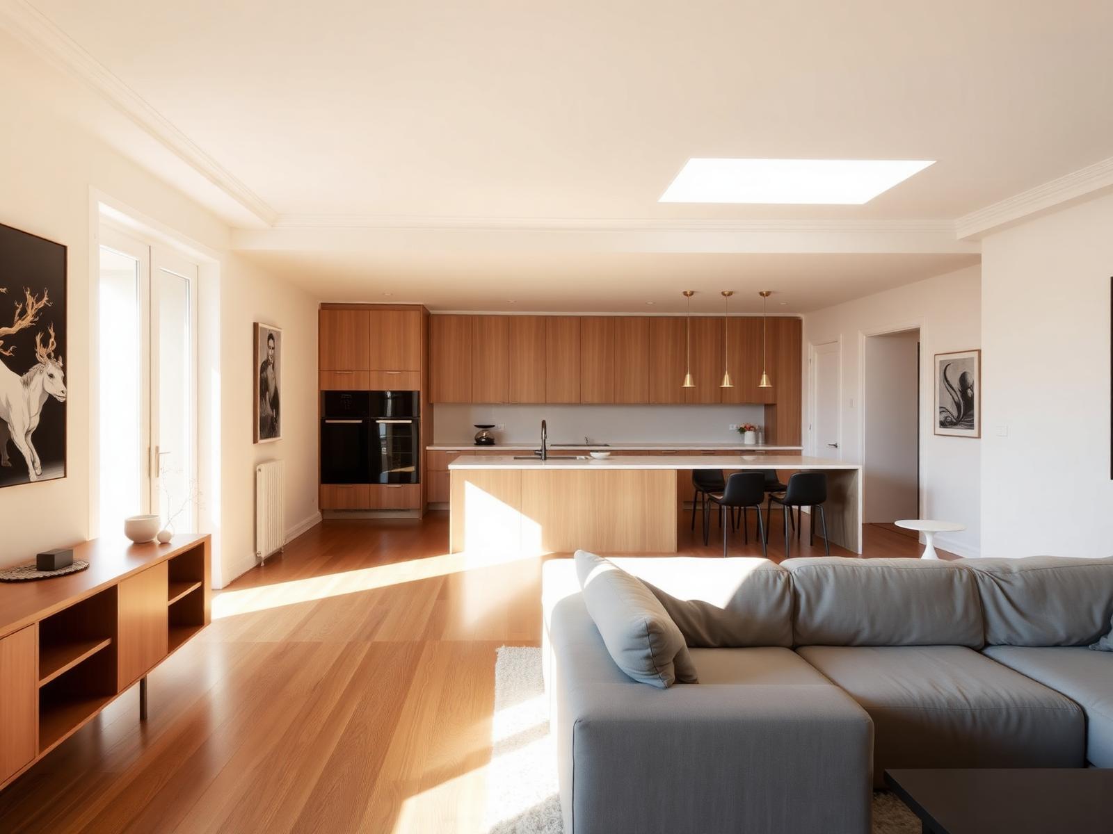 Appartamento contemporaneo — Ristrutturazione completa con nuova distribuzione interna
